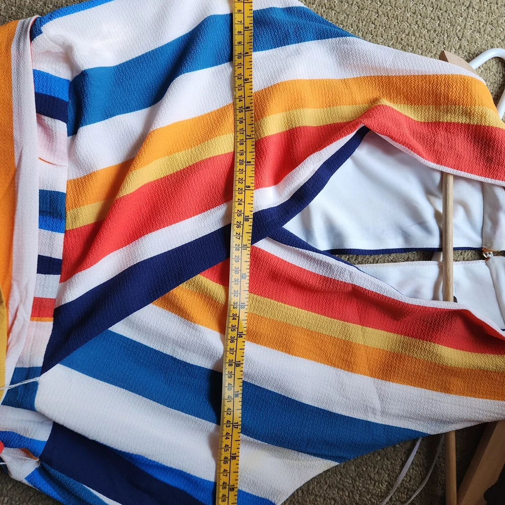 Julia Jordan Colorful Striped High Low Dress - Picture 6 of 7